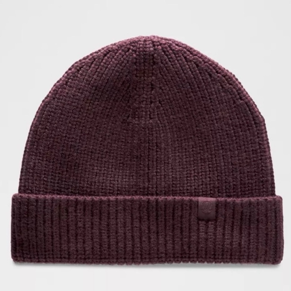 Lululemon ✨NWT✨ Burgundy / Plum ✨Wool Blend ✨Close-fit✨ Ribbed✨ Knit Beanie✨